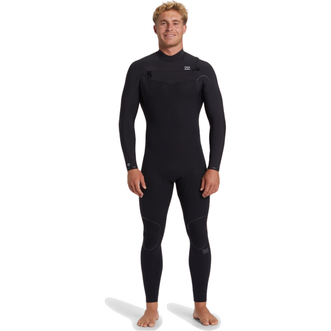 2025 Billabong Mens Furnace Natural 5/4mm Chest Zip Wetsuit ABYW100260 - Black